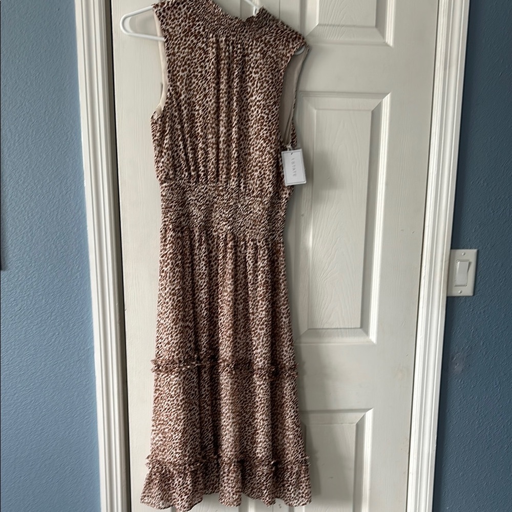 Leopard Print Sleeveless Dress